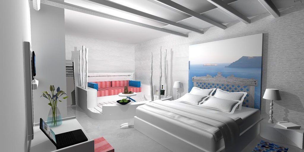 Atlas Boutique Hotel Kamári Eksteriør billede